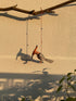 Tangerine Hoopoe - Stuffed bird decor hanging